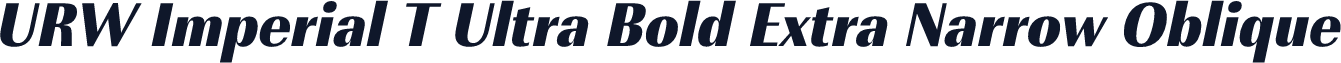 URW Imperial T Ultra Bold Extra Narrow Oblique