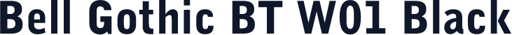 Bell Gothic BT W01 Black