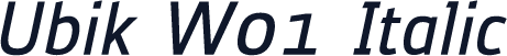 Ubik W01 Italic
