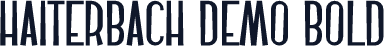 Haiterbach Demo Bold