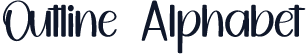 Outline Alphabet
