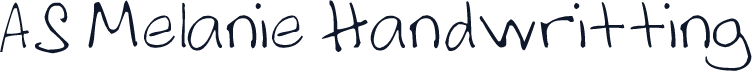 AS Melanie Handwritting
