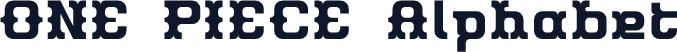 ONE PIECE Alphabet