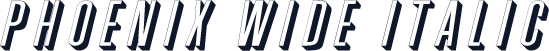 Phoenix Wide Italic