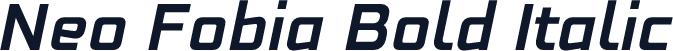 Neo Fobia Bold Italic