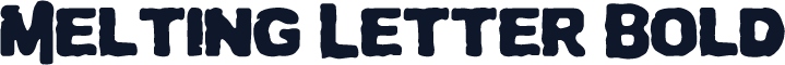 Melting Letter Bold
