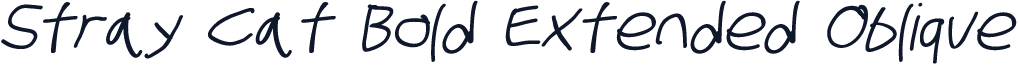 Stray Cat Bold Extended Oblique