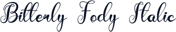 Bitterly Fody Italic