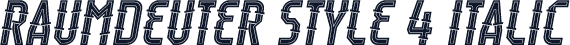 Raumdeuter Style 4 Italic
