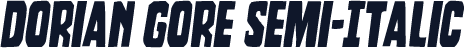 Dorian Gore Semi-Italic