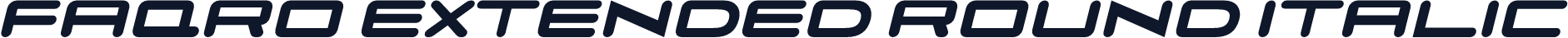 Faqro Extended Round Italic