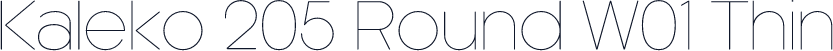 Kaleko 205 Round W01 Thin