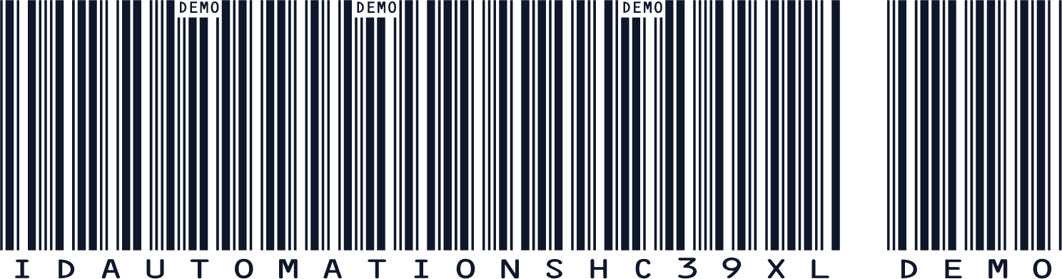 IDAutomationSHC39XL Demo