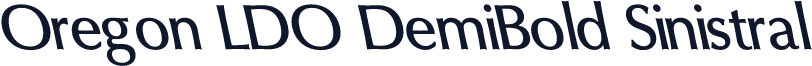 Oregon LDO DemiBold Sinistral