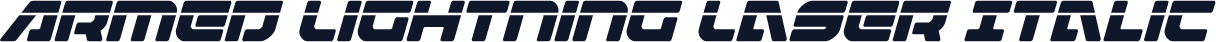 Armed Lightning Laser Italic