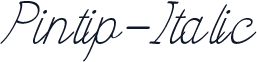 Pintip-Italic