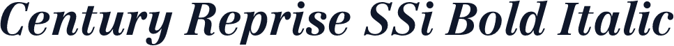 Century Reprise SSi Bold Italic