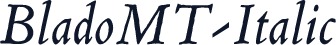BladoMT-Italic