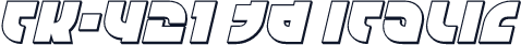 TK-421 3D Italic