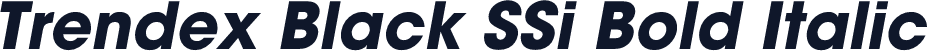 Trendex Black SSi Bold Italic