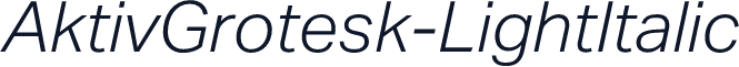 AktivGrotesk-LightItalic