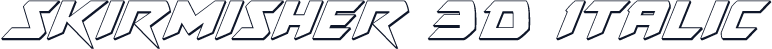 Skirmisher 3D Italic