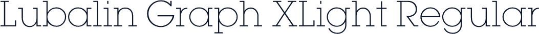 Lubalin Graph XLight Regular
