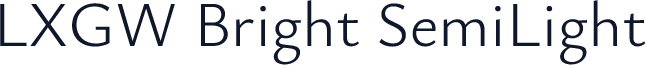LXGW Bright SemiLight