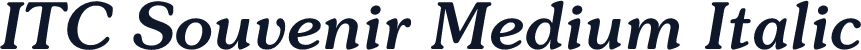 ITC Souvenir Medium Italic