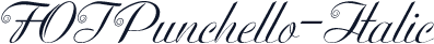 FOTPunchello-Italic