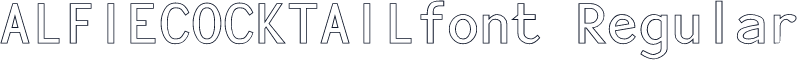 ALFIECOCKTAILfont Regular