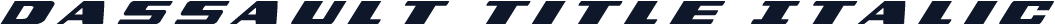 Dassault Title Italic