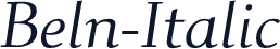 Beln-Italic