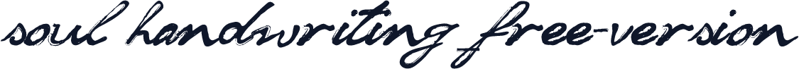 soul handwriting_free-version