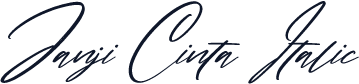 Janji Cinta Italic