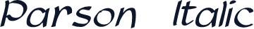 Parson  Italic