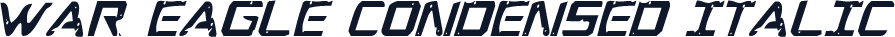 War Eagle Condensed Italic