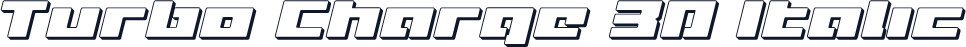 Turbo Charge 3D Italic
