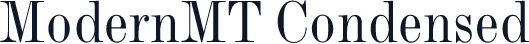 ModernMT Condensed