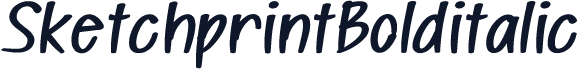 SketchprintBolditalic