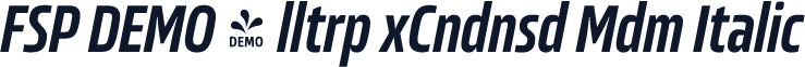 FSP DEMO - lltrp xCndnsd Mdm Italic