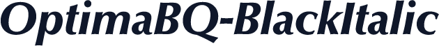 OptimaBQ-BlackItalic