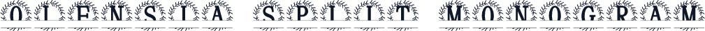 Olensia Split Monogram