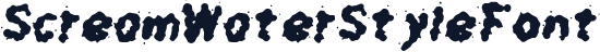 ScreamWaterStyleFont