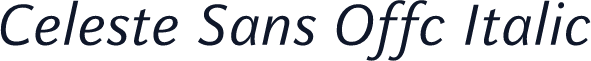 Celeste Sans Offc Italic