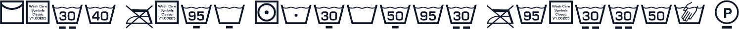 Wash Care Symbols Classic M54