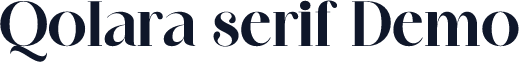 Qolara serif Demo