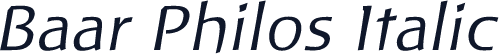 Baar Philos Italic