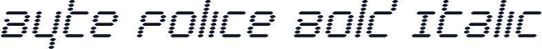 Byte Police Bold Italic