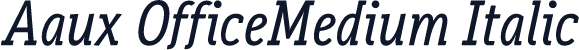 Aaux OfficeMedium Italic